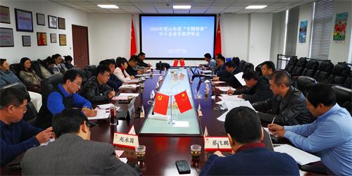 我會參與完成2020年度山東省“專精特新”中小企業(yè)評審工作